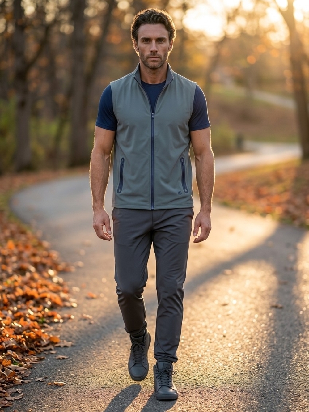 Men's Golf Performance Zip Vest — Lightweight Layer.